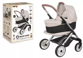 Smoby Maxi-Cosi 3-in-1 Doll Pram Set - rusvai gelsvas
