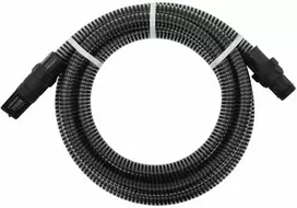 Siurbimo žarna su PVC jungtimis, juodos spalvos, 1", 7m, PVC