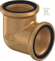 Uponor WIPEX žalvarinė alkūnė PN6 GW1"XGW1"