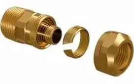 Uponor WIPEX žalvarinė jungtis PN10 20XGZ3/4