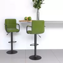 Baro taburetės, 2vnt., šviesiai žalios spalvos, aksomas