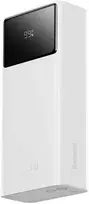 Baseus EnerFill FP41 30000mAh 22.5W Powerbank su Baseus Simple USB-A – USB-C 3A 30cm Kabelis – baltos spalvos