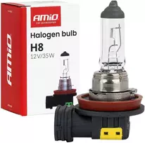 Halogeninė lemputė H8 12V 35W PGJ19-1 amio-04516