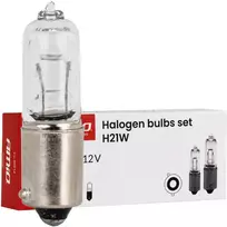 Halogeninės lemputės H21W 12V 21W Bay9S 10 vnt. amio-04514