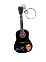 Indominiguitars Medinis gitaros raktų pakabukas „Elvis Presley“ – duoklė, rankų darbo