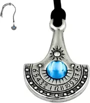 Relojes de Sol, Brujulas, Biscuteria Galactica Saulės laikrodžio pakabukas Nilis – sidabruotas, turkio Bohemijos kristalas