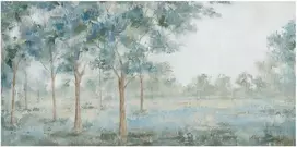 Home4You Tapyba aliejiniais dažais 70x150cm, žali medžiai