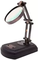 Mirtop Reguliuojamas retro didinamasis stiklas su mediniu pagrindu, 3,5x