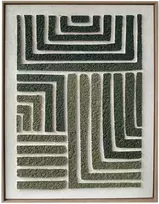 Home4You Sienų meno kūrinys WALLY 60x80cm, žalias labirintas 2