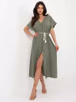 Suknelė Och Bella Sukienka-TW-SK-BI-2022126.59-khaki