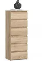 AKORD Aukso Komoda Aukšta Dėžė Sonoma 40x35x109