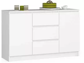 AKORD Balto švediškas stalas 120x40x77