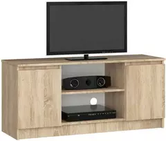 TV staliukas TV spintelė Akord su 2 durimis, 1 lentyna, Sonoma 120x40x55