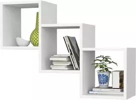 AKORD Sienos lentyna Ster baltos spalvos 78x20x55