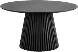 House Nordic Valgomojo stalas 140x75 cm juodos ąžuolo faneruotės