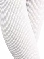 NOVITI RM014-G-01 Pėdkelnės micro 30dener baltos su juostelėmis 140/146