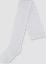 NOVITI RB008-G-01 Pėdkelnės medvilninės ažūrinės baltos 104/110