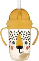 CANPOL BABIES neišsipilanti gertuvė su šiaudeliu BABIESBOO CHEETAH, 270 ml, 56/617_ora