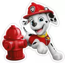 Nickelodeon Dekoracje Nickelodeon Decorations Paw Patrol sienos dekoracija – Marshall in Action
