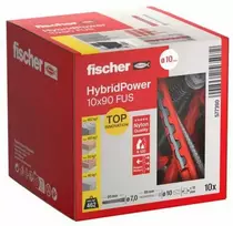 FISCHER HYBRIDPOWER kaištis 10×90 /10vnt. RAKTAS ATSPARUS UGNIAI