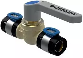 Geberit Geb.FLOWFIT rutulinis vožtuvas 20 mm - 20 mm su rankena