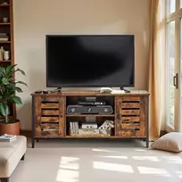 Songmics TV staliukas VASAGLE 110x40x50 cm su 2 lentynomis