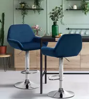 Mville Baro kėdė "Braga Velvet" chromuota
