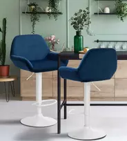 Mville Baro kėdė "Braga velvet" balta