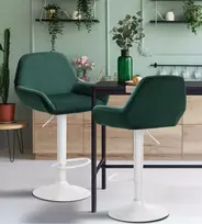 Mville Baro kėdė "Braga velvet" balta