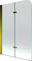 Vonios sienelė Mexen Felix II, 100 x 140 cm, Gold/Transparent