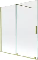 Vonios sienelė Mexen Velar II, Brushed auksinis, 150 x 150 cm