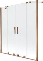 Vonios sienelė Mexen Velar Duo II, Rose auksinis, 150 x 150 cm