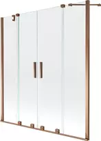 Vonios sienelė Mexen Velar Duo II, Rose auksinis, 160 x 150 cm