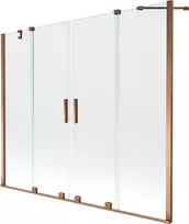 Vonios sienelė Mexen Velar Duo II, Rose auksinis, 180 x 150 cm