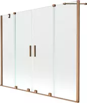 Vonios sienelė Mexen Velar Duo II, Brushed copper, 180 x 150 cm
