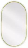 Vonios veidrodis Mexen Loft Oval, 80 x 45 cm, Gold