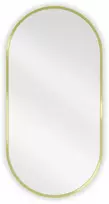 Vonios veidrodis Mexen Loft Oval, 80 x 40 cm, Gold