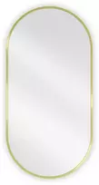 Vonios veidrodis Mexen Loft Oval, 90 x 45 cm, Gold