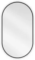 Vonios veidrodis Mexen Loft Oval, 80 x 45 cm, Juodas