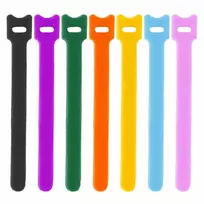 Daugiafunkciniai Velcro tvirtinimo dirželiai Bradas TC, 12 x 200 mm, 20 vnt, multicolour