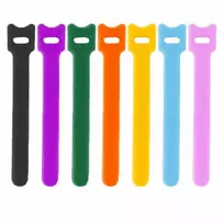 Daugiafunkciniai Velcro tvirtinimo dirželiai Bradas TC, 12 x 150 mm, 20 vnt, multicolour