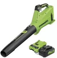 Akumuliatorinis lapų pūstuvas Greenworks BL24L411-01; 24 V; 1x4,0 Ah akum.