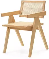 Novanook Medinis kėdė, RENE, 51.7x54.1x78.5 cm, Natūrali