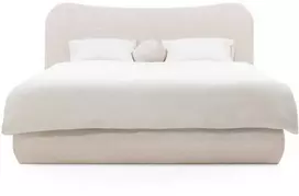Novanook Apmušalas lova, DOMINIQUE, 160x200 cm, Smėlio spalvos