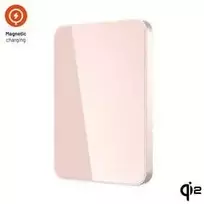 Fixed MagZen 5 Crystal Qi2 standartinis 5000 mAh rožinis