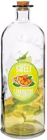 Gertuvė Stiklinis butelis limonadui su kamščiu 1 l