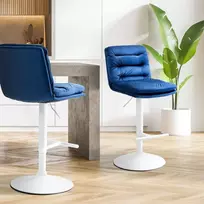 Mville Baro kėdė "Damar velvet" balta