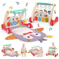 Malplay Lavinamasis muzikinis kilimėlis ir stumdukas kūdikiams 2in 1