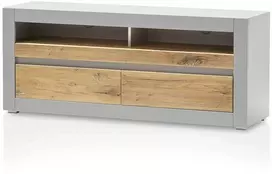 TV staliukas TV stovas Casablanca, 150 cm, ąžuolinė/matinė pilka