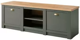 TV staliukas TV stovas Cambridge, žalia/ąžuolinė